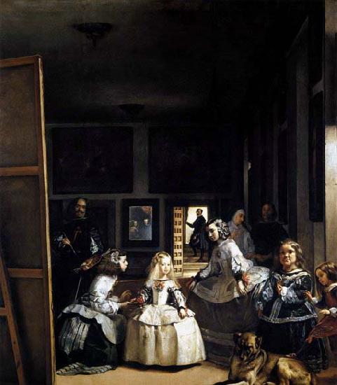VELAZQUEZ, Diego Rodriguez de Silva y Las Meninas or The Family of Philip IV oil painting image